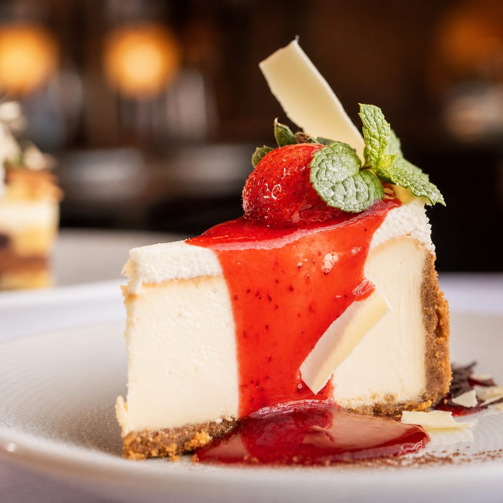 NY Style Colossal Cheese Cake.