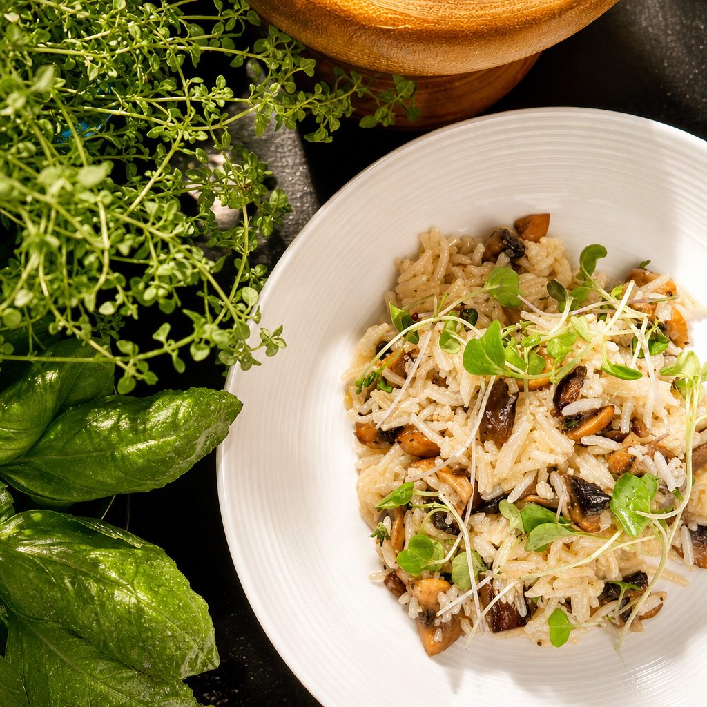 Mushroom Herb Rice.