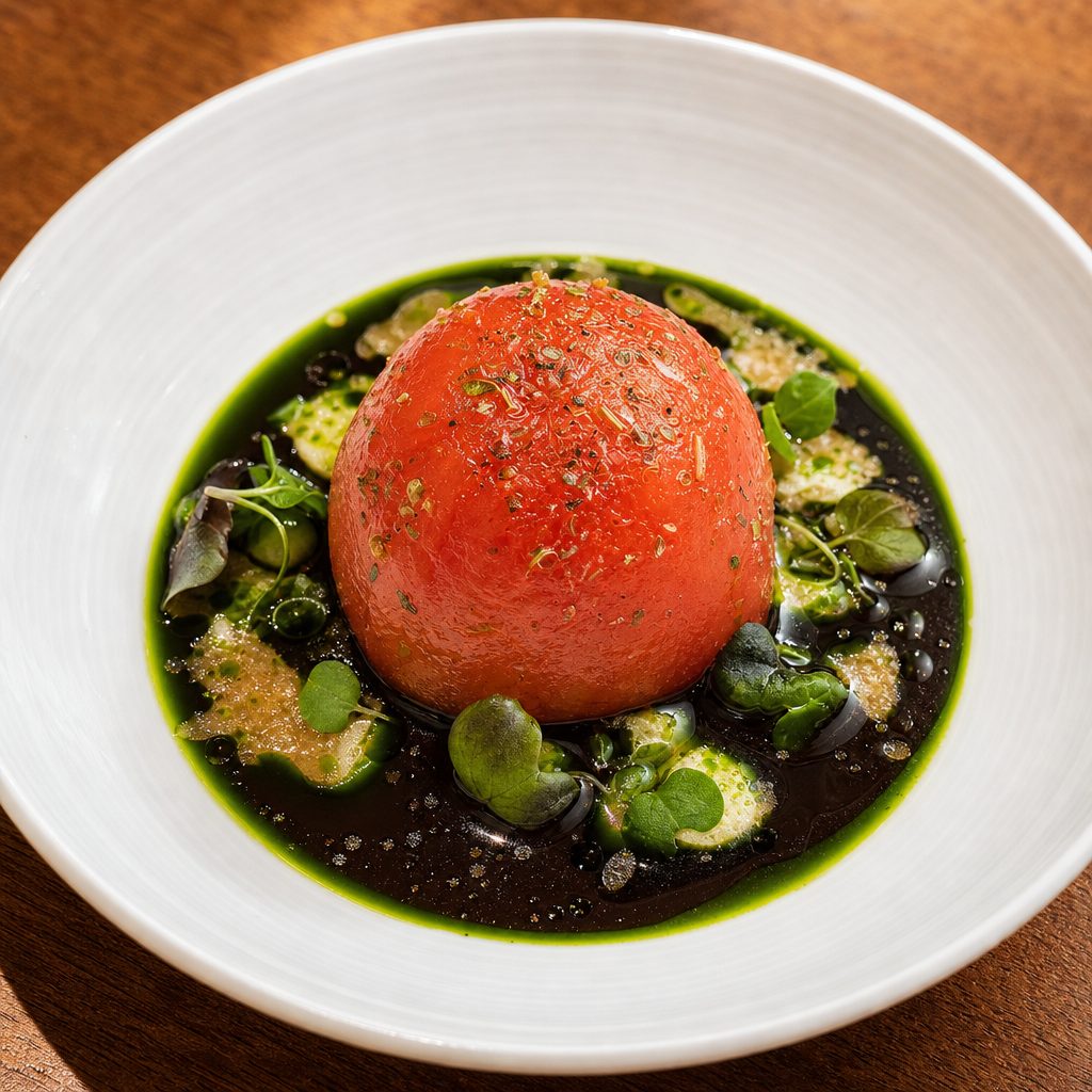 Greek Tomato Bloom Salad.