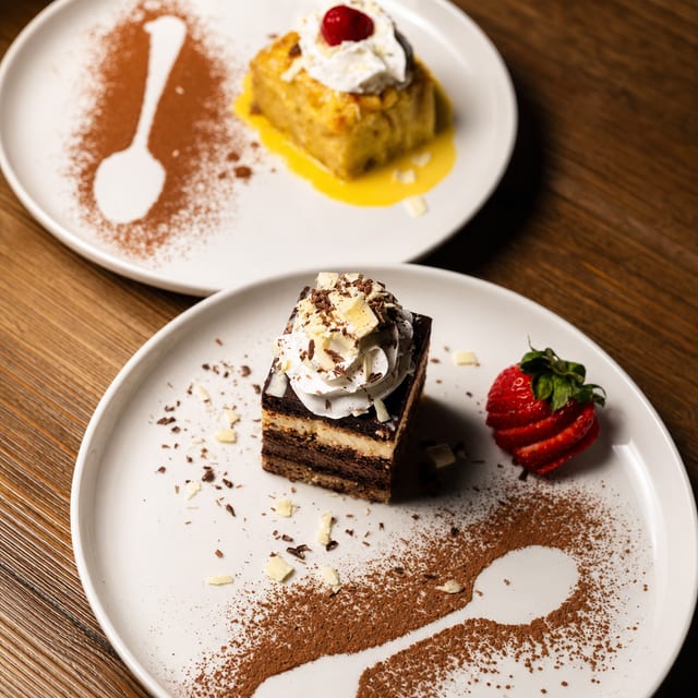French Silk Truffle Mousse Cake.
